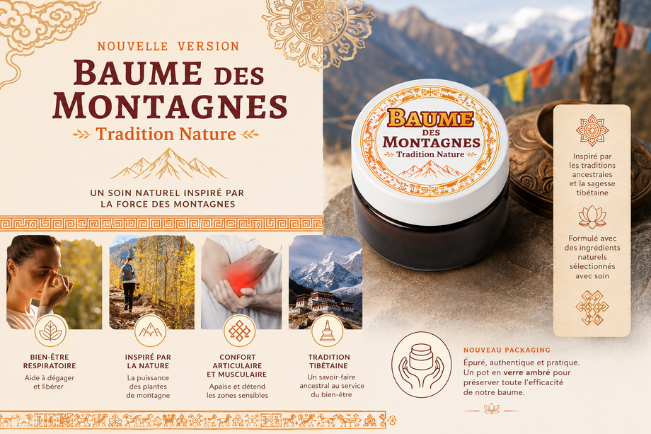 Baume des Montagnes massage - Pot 15 g – Tradition Nature