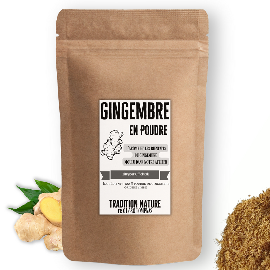 GINGEMBRE POUDRE 250G - Épice d'or