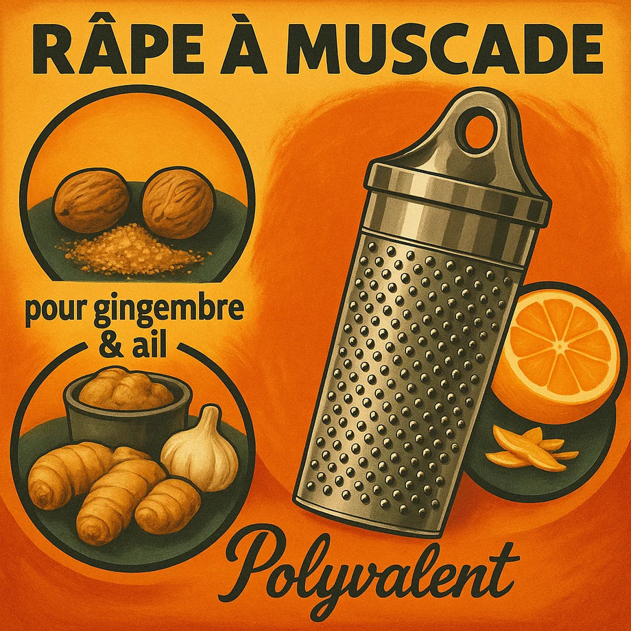 Ancienne Râpe à Noix De Muscade Art Déco - Fabriquée En France, Années 1920-30