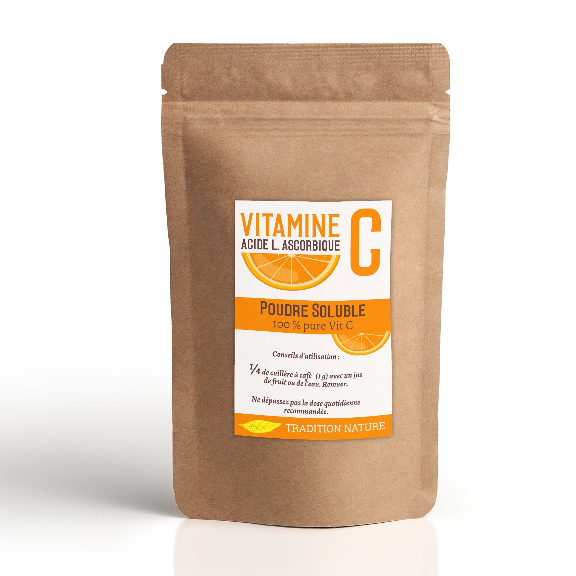 Acide L. Ascorbique poudre 100 % Vitamine C – Tradition Nature