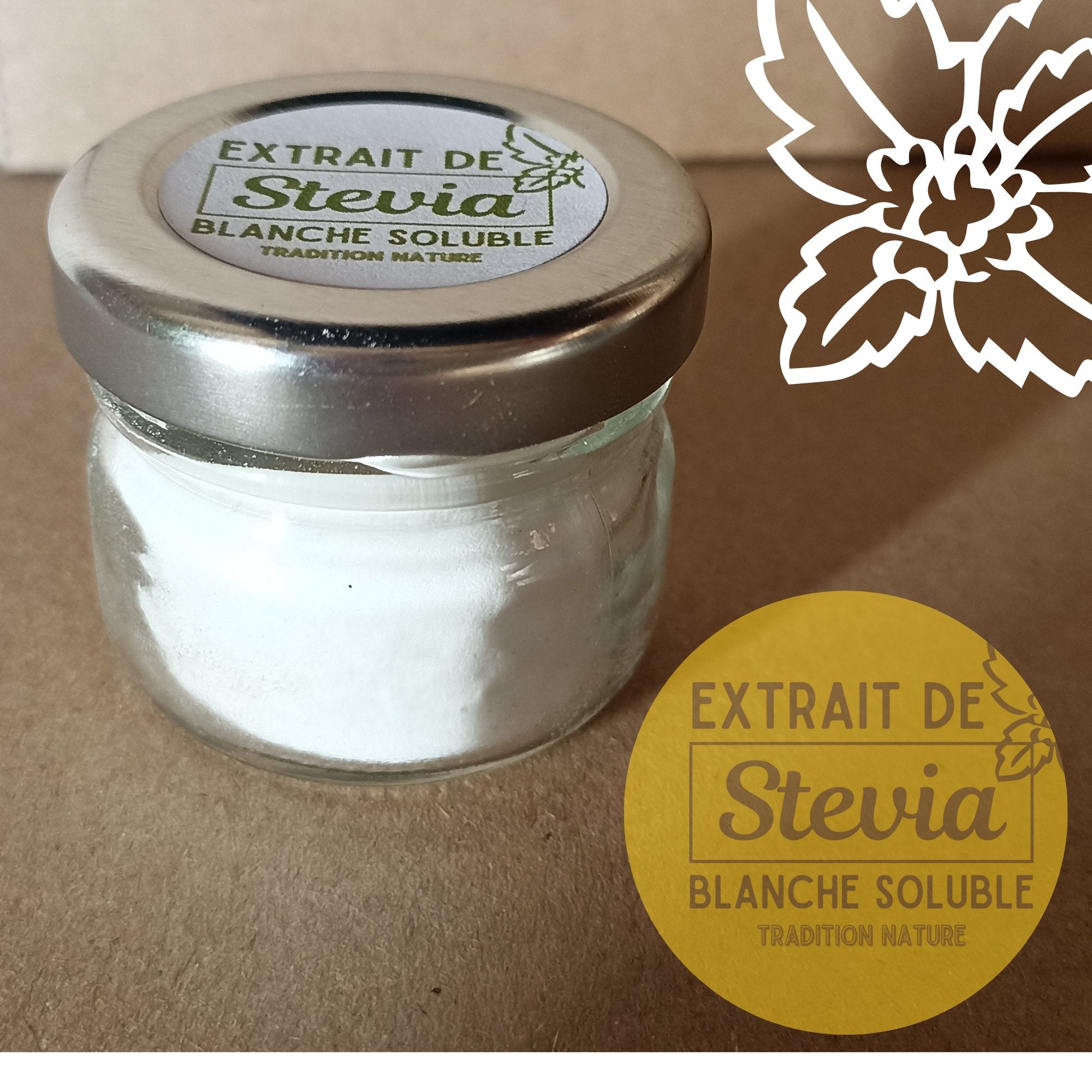 Stévia blanche soluble - 100g